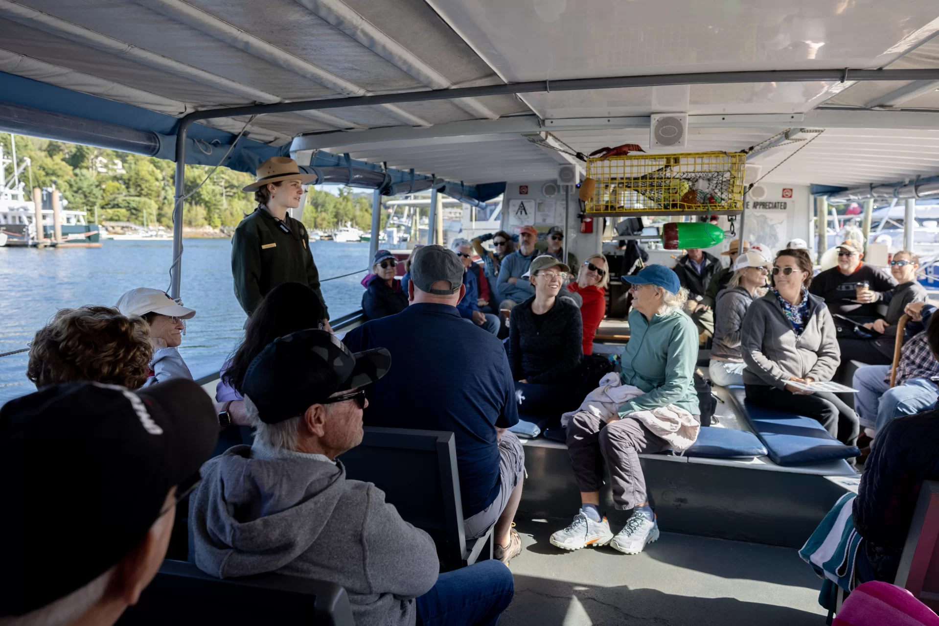 Leaving out of Northeast Harbor on Mount Desert Island/ Acadia National Park, the  morning cruise with Sea Princess Cruises featured a historic and nature commentary by National Park Ranger Tess Black ’20, as the boat traveled to and from Little Cranberry Island, there passengers docked for 45 minutes to visit the Island museum and other sites before returning to Northeast Harbor.

Explore the connections between people and the sea on a ranger-led boat tour of Great Harbor and Somes Sound.  Visit a 200-year-old lobster fishing village on Little Cranberry Island and enjoy the Islesford Historical Museum (open seasonally).