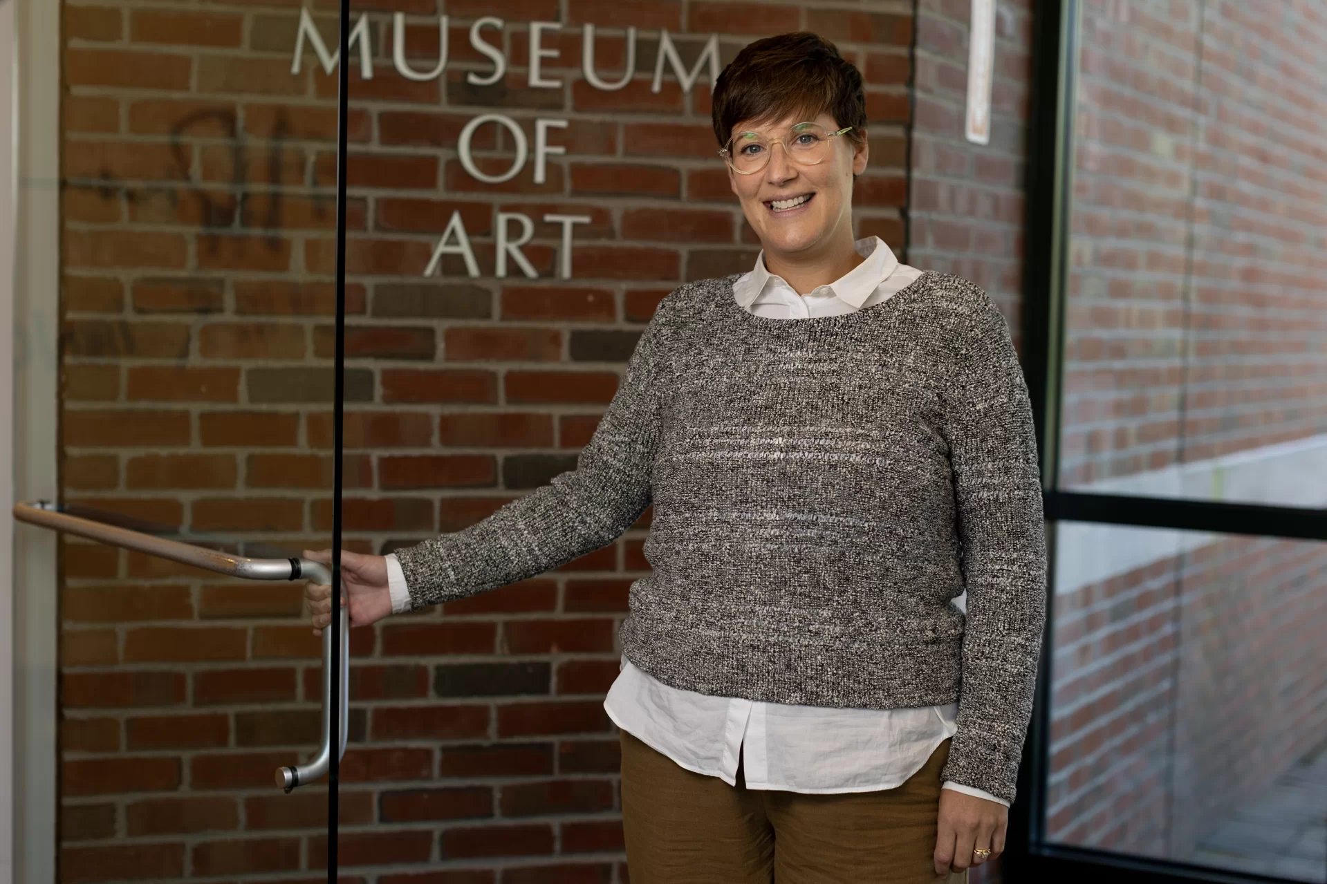 Carrie Cushman, the director of Bates College Museum of Art, plans to collaborate with partners across the campus. It is clear to me that folks want to partner with the museum to grow the presence of art across the campus. (Phyllis Graber Jensen)