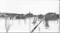 A 1910 view of the Bates College campus