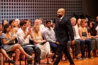 Moments from Phi Beta Kappa Induction Ceremony during Commencement on May 24, 2024. (Theophil Syslo | Bates College)