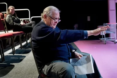 LOVE/ SICK By John Cariani Directed by Martin Andrucki Scenery and Costume Design by Christine McDowell Lighting Design by Michael Reidy PLAYWRIGHT'S NOTE: LOVE/SICK is a .. . nine-play cycle about love and loss-but mostly loss. Each play has its own arc and tells the story of a couple at a crossroads in their relationship. Since each relationship is more advanced than the previous relationship, a larger arc emerges and the individual plays work together to create a satisfying whole that chronicles the life cycle of a typical relationship from meeting through divorce ... and afterwards. TIME: 7:30 pm on a Friday night in June. PLACE: An alternate suburban reality. Play 1. "Obsessive Impulsive." WOMAN, Emily Diaz '23; MAN, Brady Chilson '23 Play 2. "The Singing Telegram." LOUISE, Alex Gilbertson '22; TELEGRAM MAN, Losseni Barry '22, Play 3. "What?!?" ANDY, Noah Pott '22; BEN, Lucas Allen '22 Play 4. "The Answer." KEITH, Kush Sharma '23; CELIA, Sadie Basila '23 Play 5. "Uh-Oh." SARAH, Emily Diaz '23; BILL, Rishi Madnani '23 INTERMISSION Play 6. "Lunch and Dinner." MARK, Brady Chilson '23; KELLY, Sadie, Basila '23 Play 7. "Forgot." KEVIN, Kush Sharma '23; JILL, Olivia Dimond '22 Play 8. "Where Was 17" LIZ, Muskan Verma '21; ABBIE, Hale Murch '22 Play 9. "Destiny." JAKE, Rishi Madnani '23; EMILY, Alex Gilbertson '22