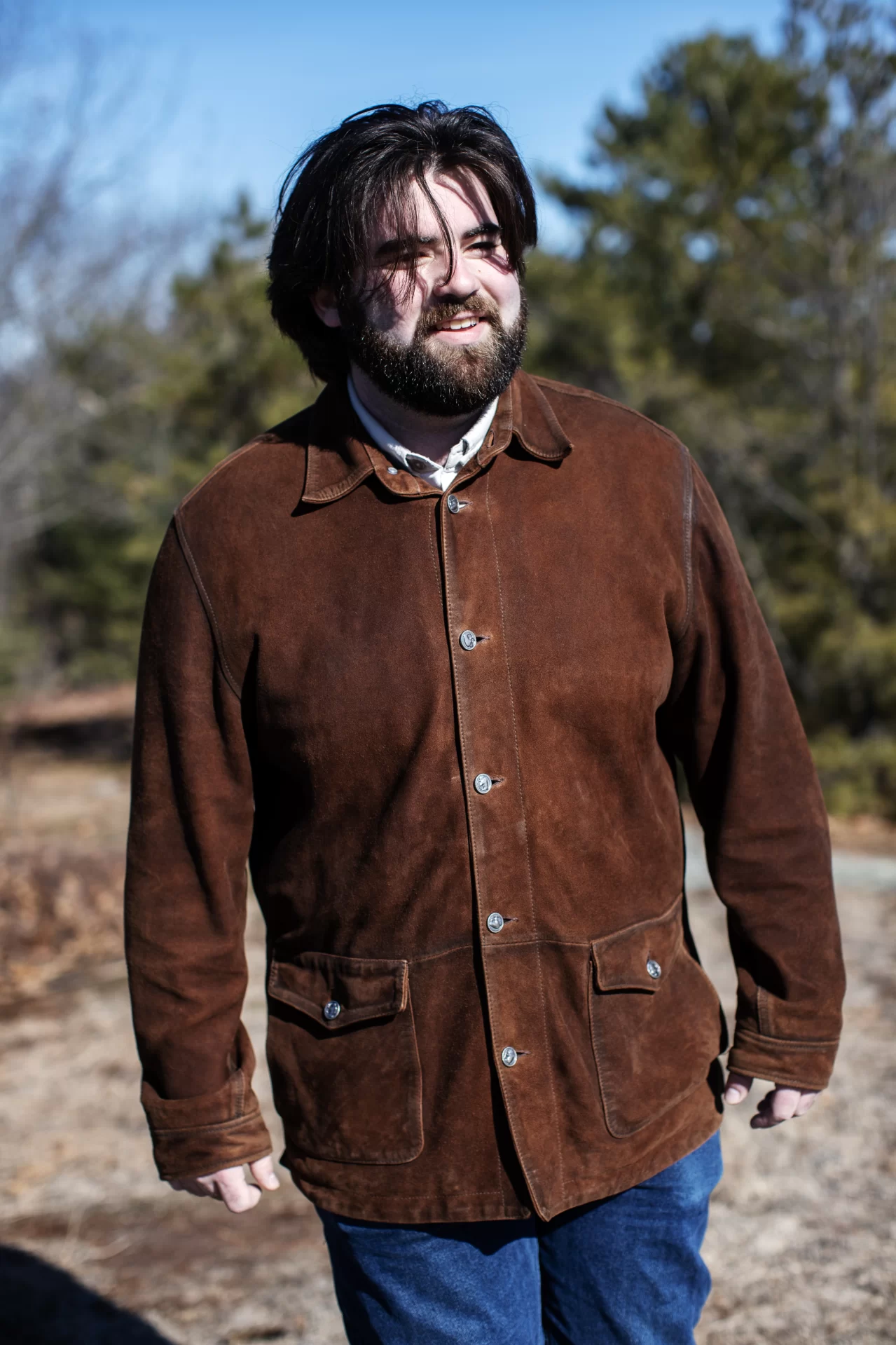 Brett Karpf walking at Mount David