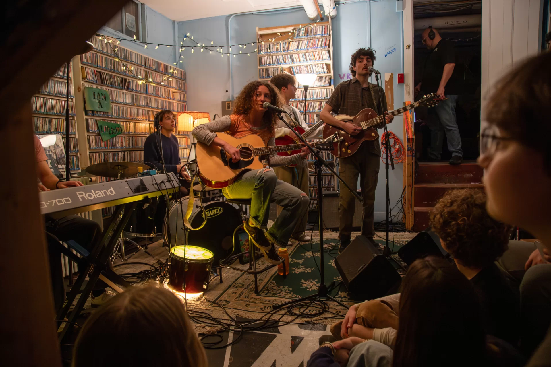 WRBC, BMU, VCS, and Snaggletooth held a joint "Tiny Desk" stream in the WRBC basement on March 26 featuring student band The Lot Lizards.
