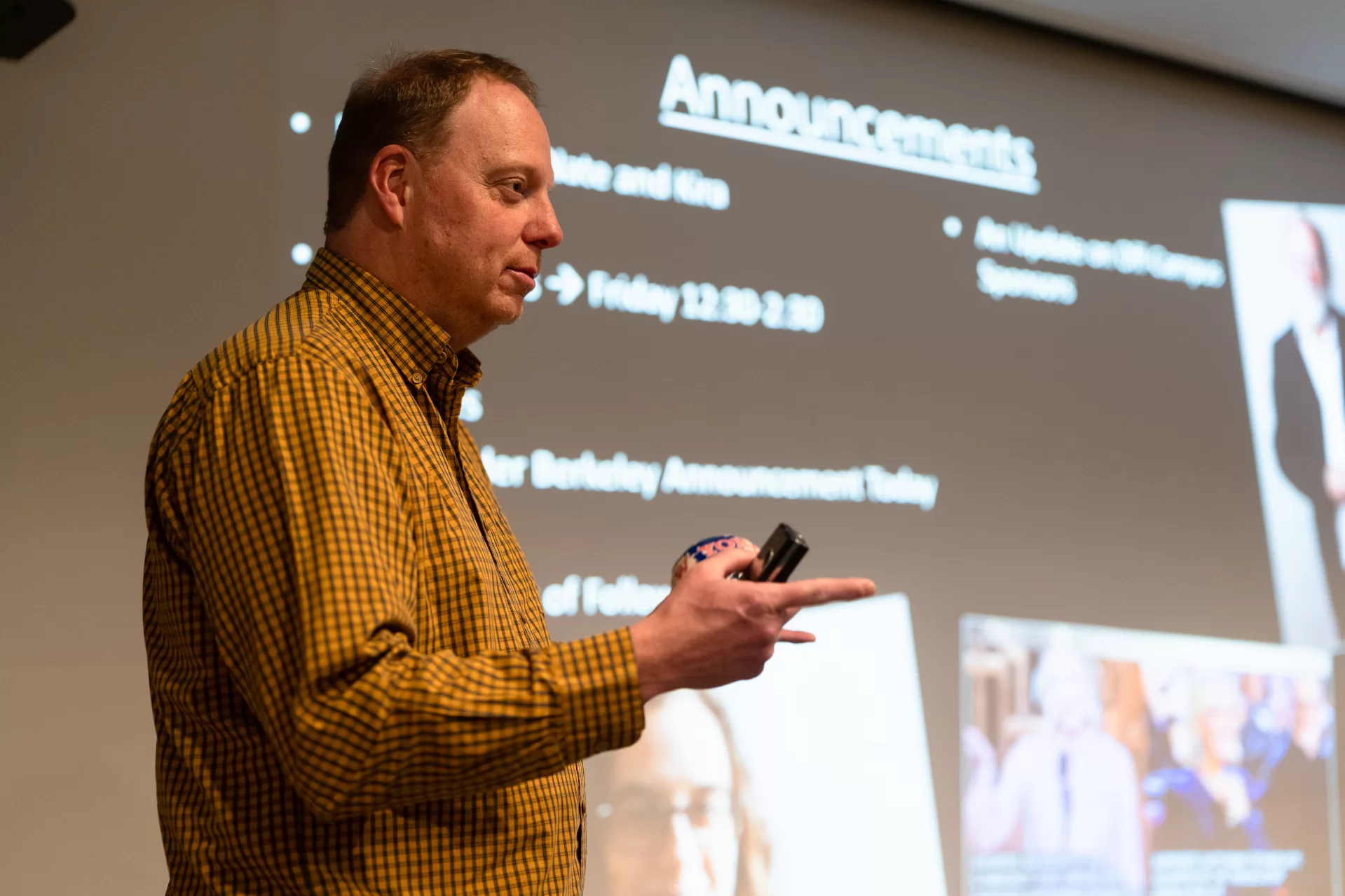 Lewiston, ME, United States -- Professor Jonathan J. Cavallero talks to students about planning the upcoming film festival at the beginning of his Film Festival Studies in Olin Arts Center 105 at Bates College in Lewiston, ME on Wednesday, March 25, 2026. Students discussed showing a film by a Bates alum and issues with copyright. (Photo by Yoon S. Byun) © 2026 Strewn Wonder, LLC