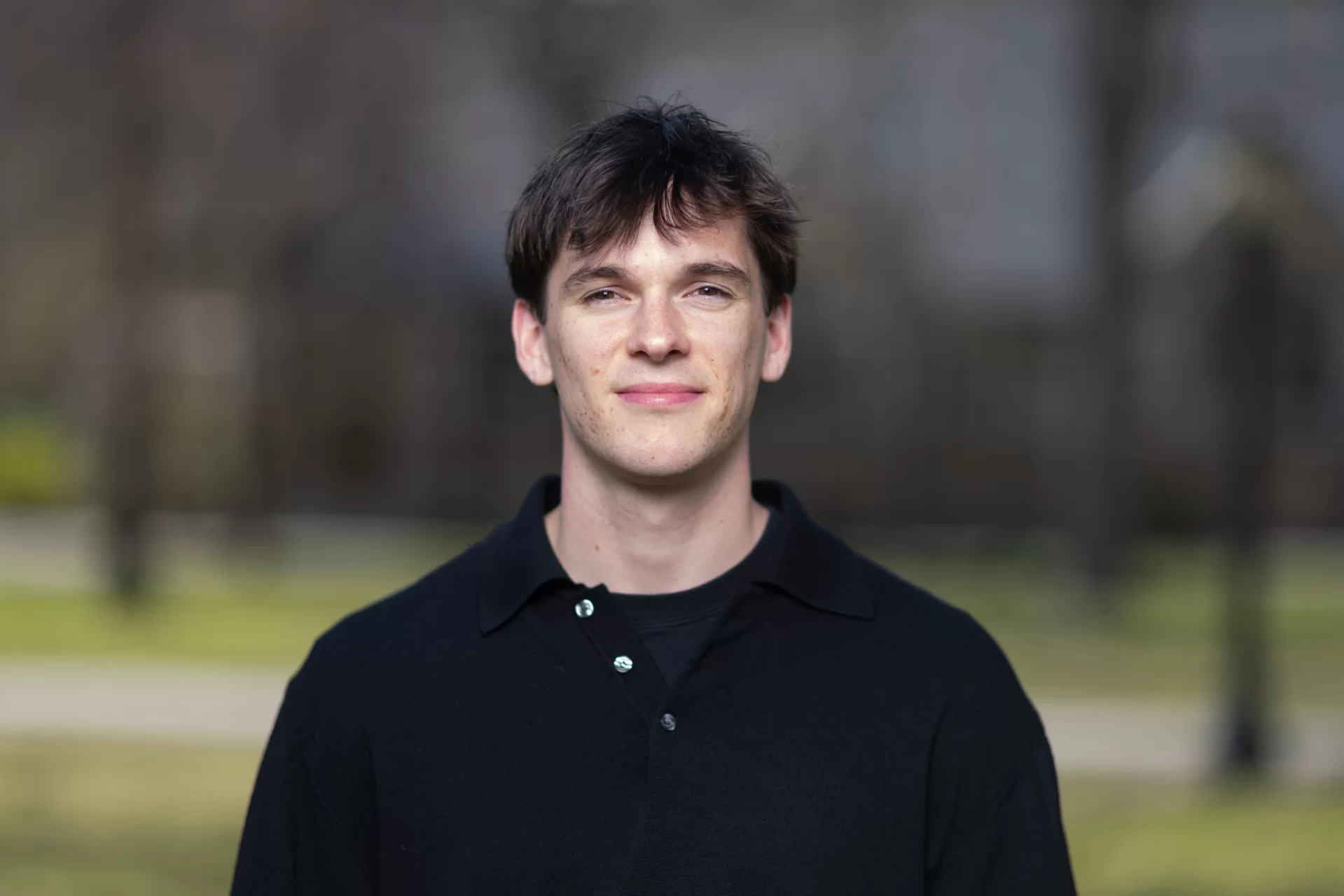 Outdoor headshot of a man