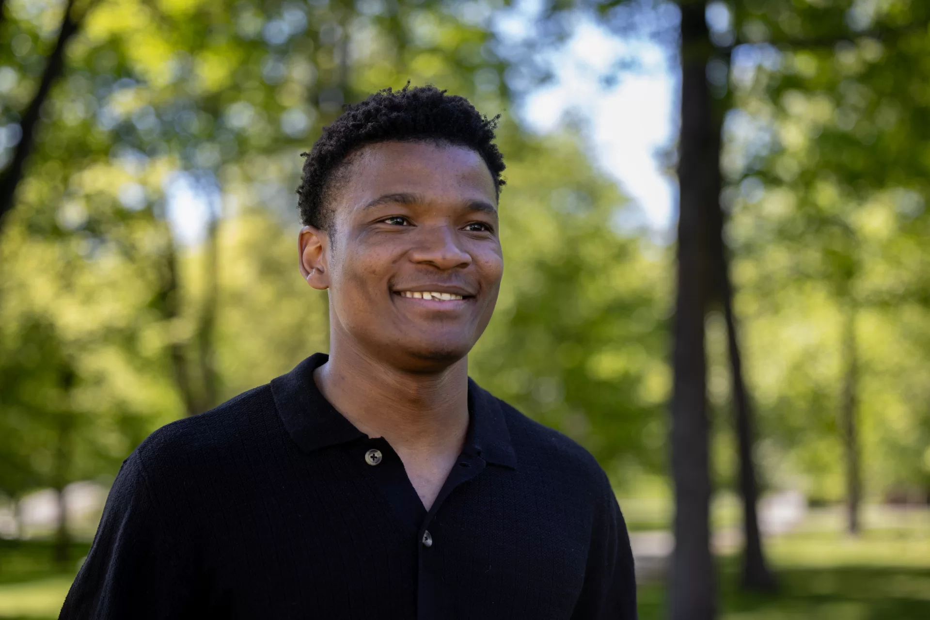 Headshot of a man outside