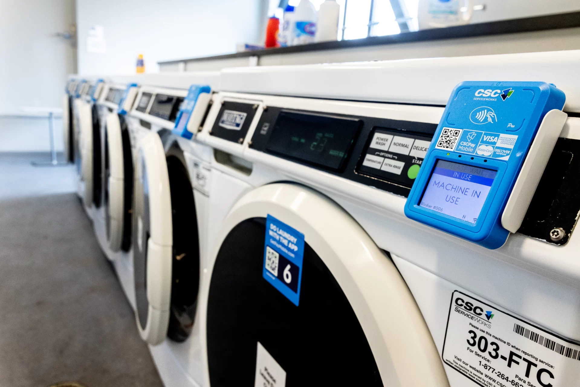 laundry machines at Bates college