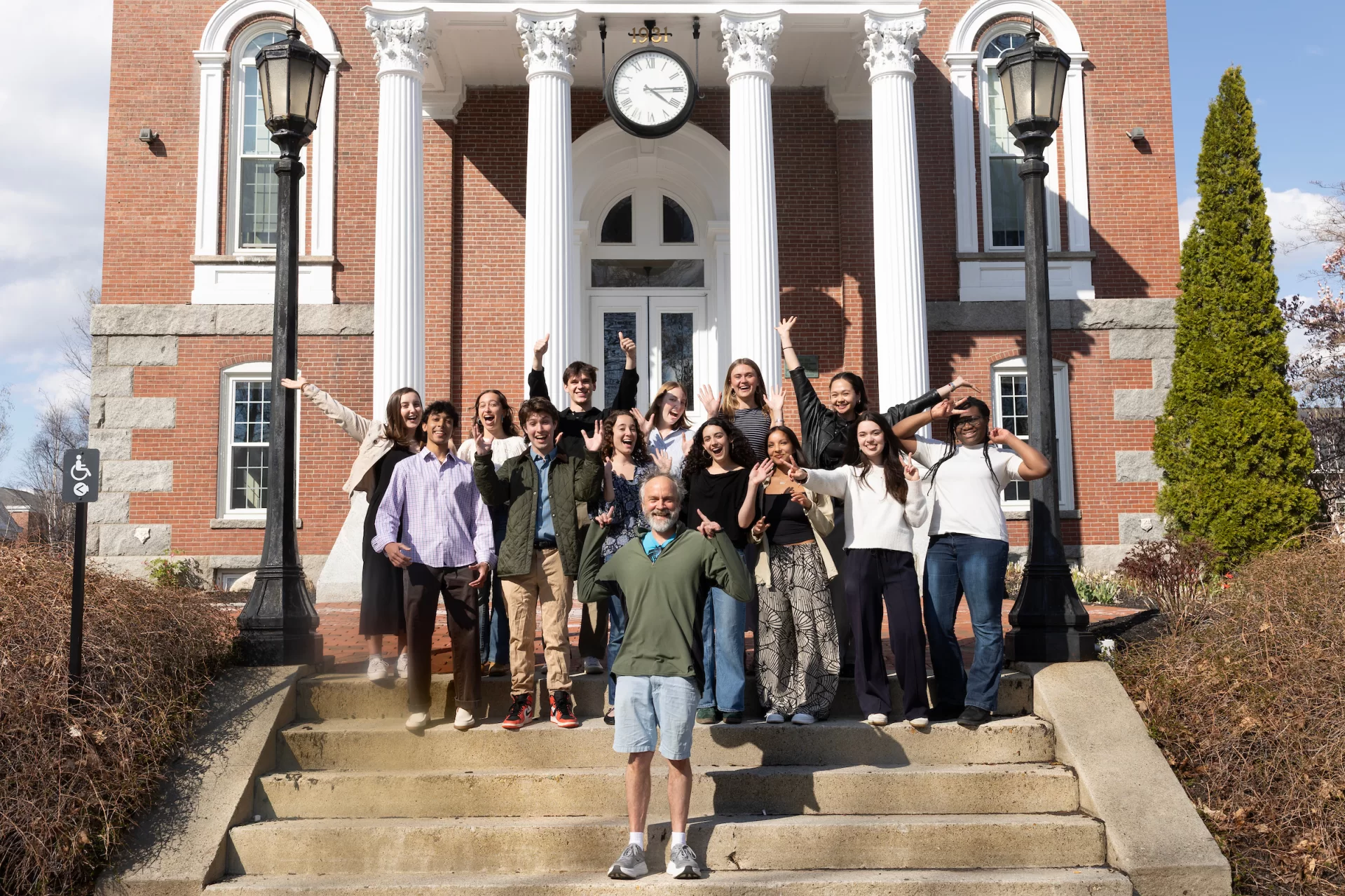 2026 Fulbright Fellows gathered on the steps of Hathorn Hall with adviser Robert Strong and photographed individually on the Historic Quad.

Missing are Alexander Duchin ’26 and Eileen Dockery, ‘26
