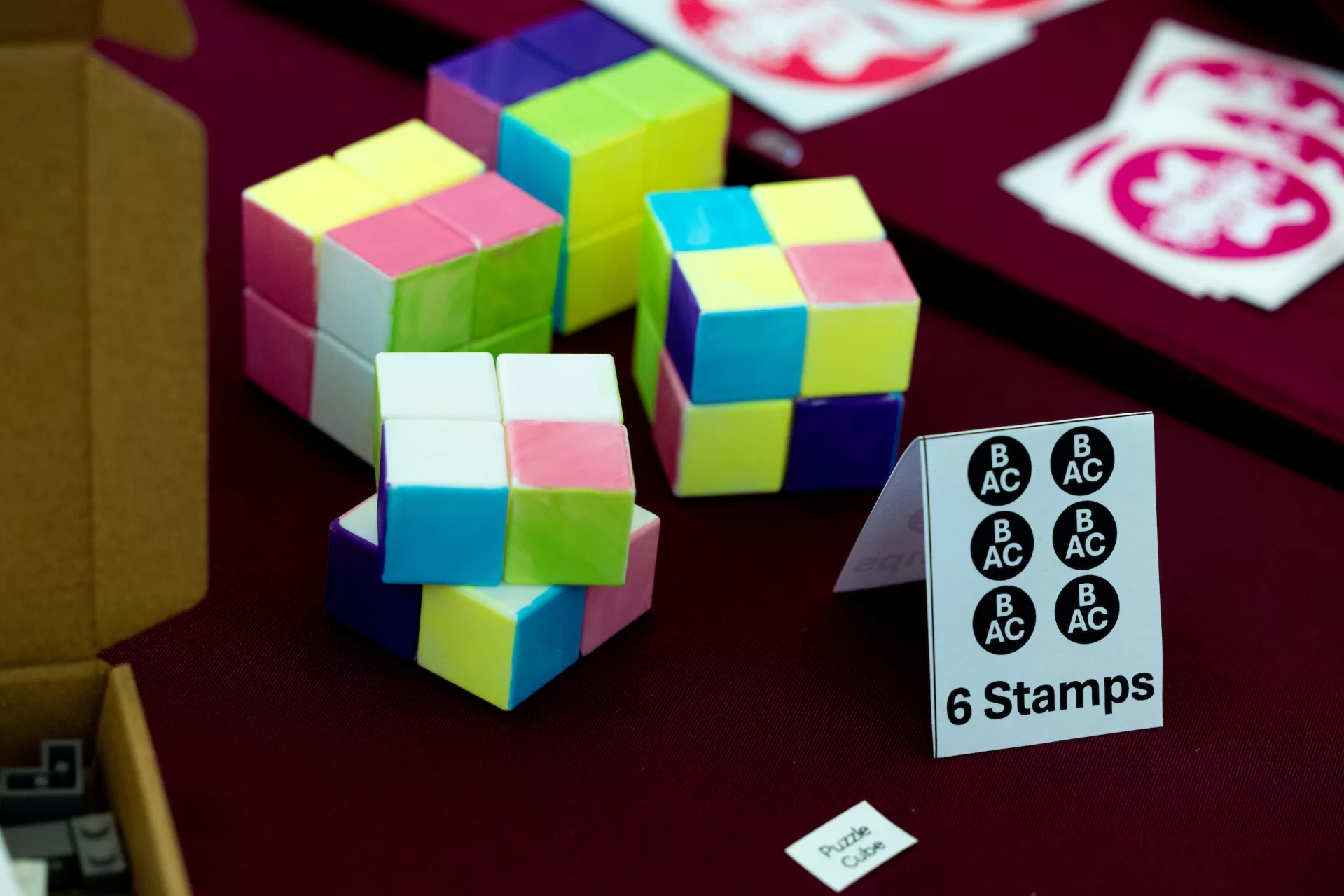 Colorful Rubik's-like cubes for sale