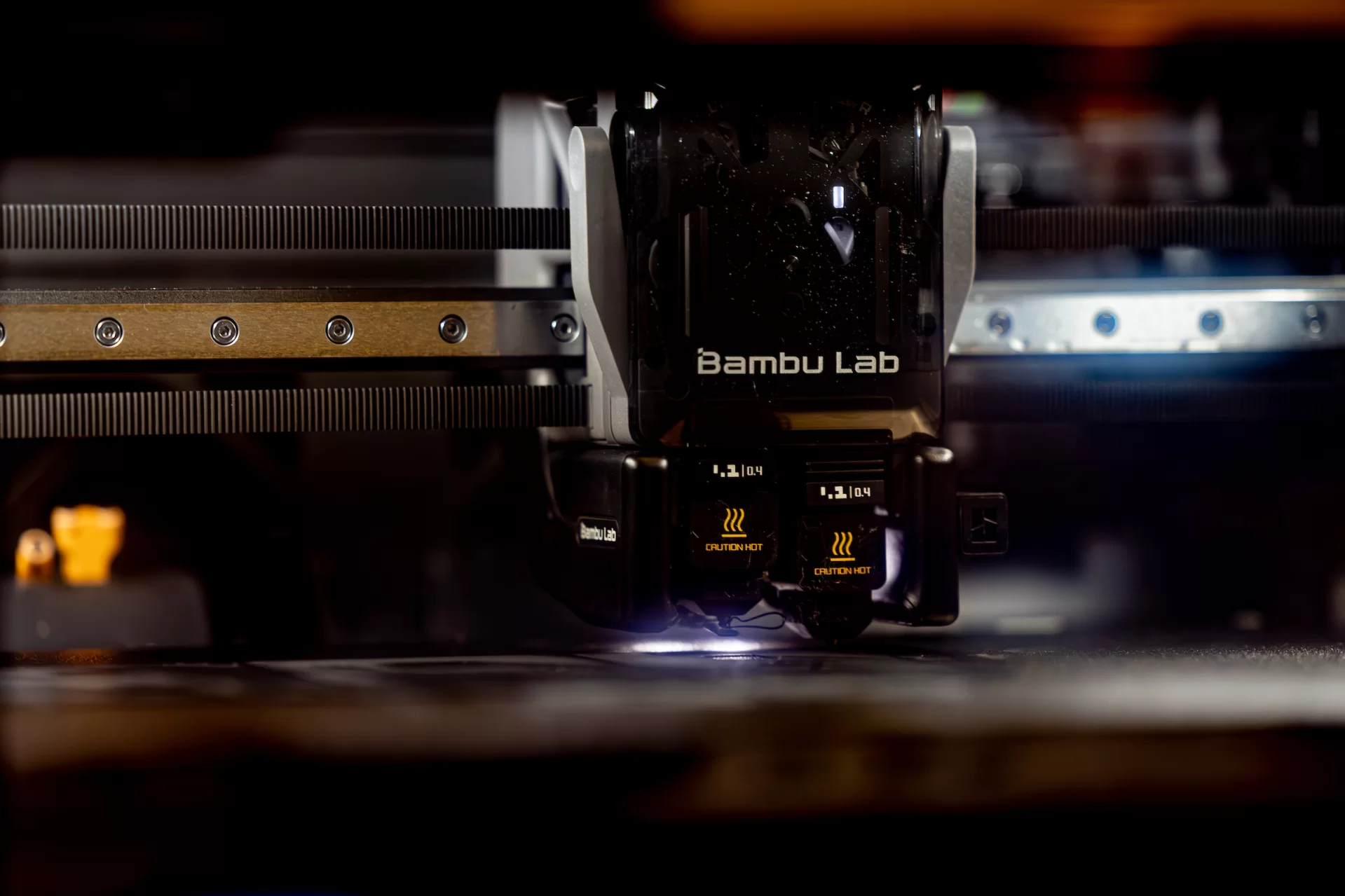 A 3D printing machine prints a product