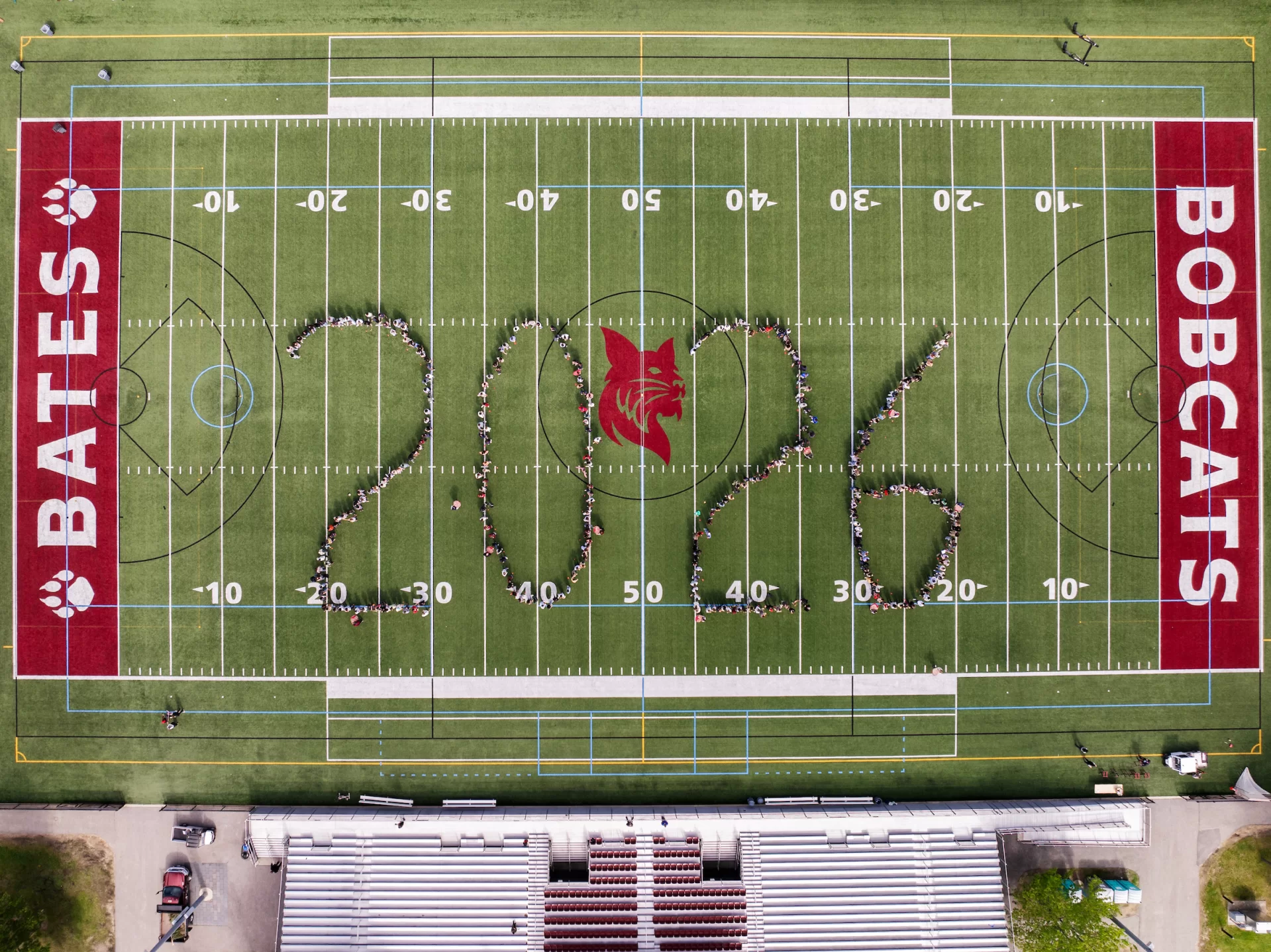 Moments from this year’s Senior Class Photo on Garcelon captured on May 29, 2026. (Theophil Syslo | Bates College)