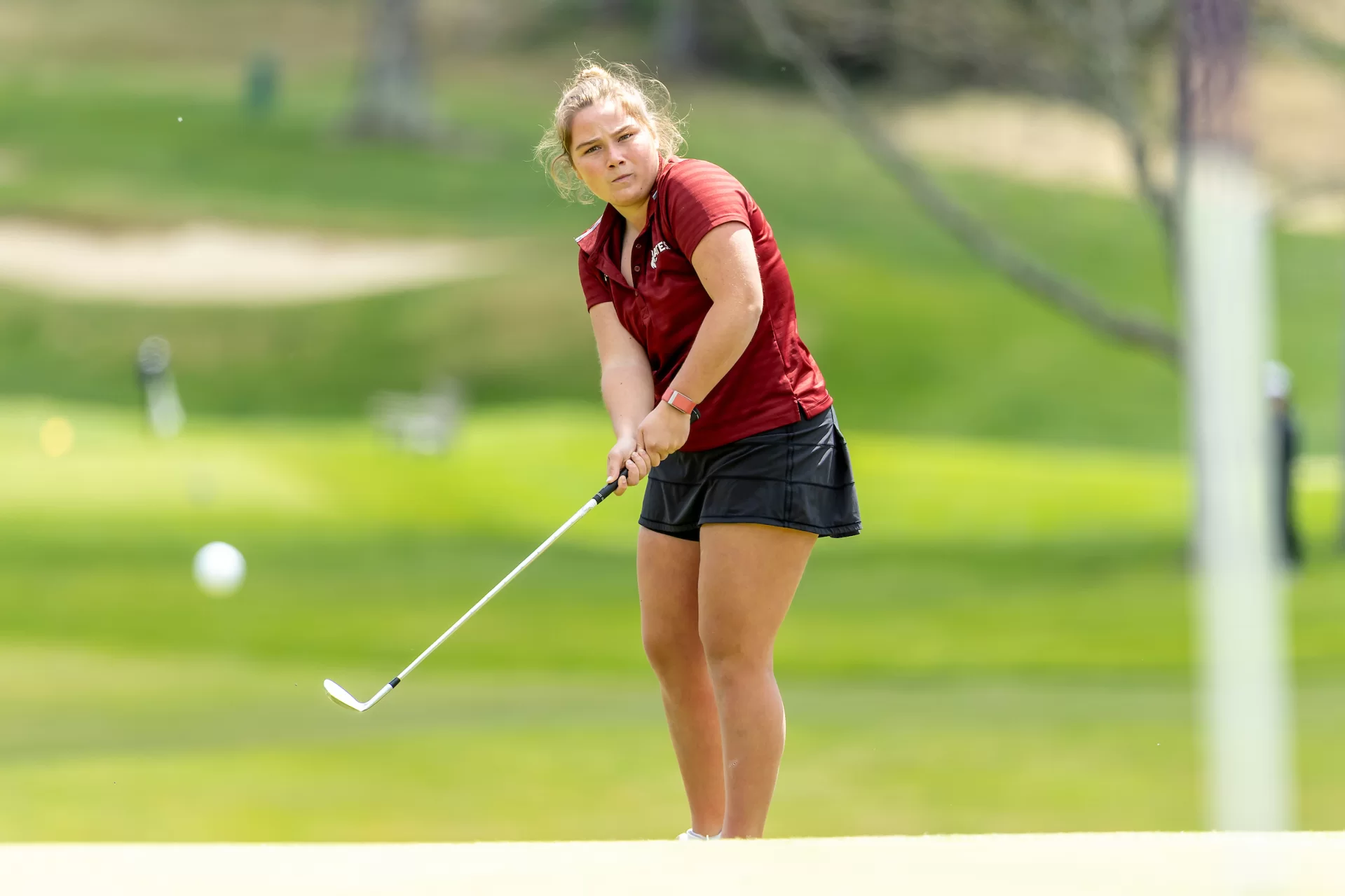 The women's golf team competed at the 2026 NESCAC Championships, a three-day event held at Taconic Golf Course in Williamstown, Mass.

Bates sophomore Isabelle Meltzer placed 22nd out of 39 golfers to pace the Bates women's golf team Friday through Sunday at the NESCAC Championship, hosted by Williams College at Taconic Golf Club.

Meltzer (Summit, N.J.) recorded three birdies on the weekend, shooting back-to-back rounds of 79 to start before finishing up with an 80 on Sunday. She finished just five strokes back of the top 15. 

Beyond Meltzer, the next-best rounds of the weekend for the four-player Bates contingent belonged to junior captain Mehar Nijjer (Chandigarh, India), who recorded back-to-back scores of 82 to start the tournament. Nijjer actually ended up with more birdies than Meltzer, tallying five on the weekend on her way to 34th place. 

The best hole of the entire tournament for the Bobcats belonged to first-year Emma Lavallee (Chestnut Hill, Mass.), who eagled the par-5 18th hole on Sunday. 

The Bobcats combined to finish in 8th place at the final tournament of the spring.