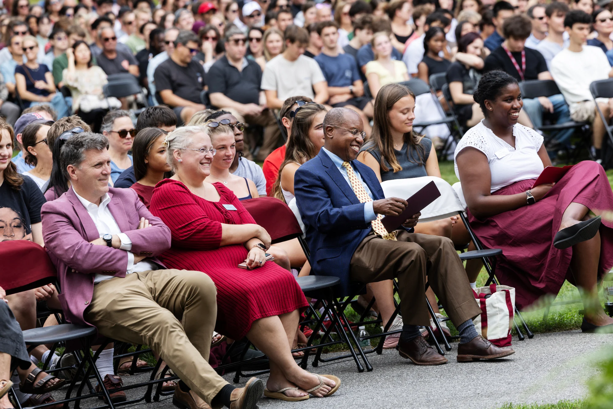 Bates President and others at welcome