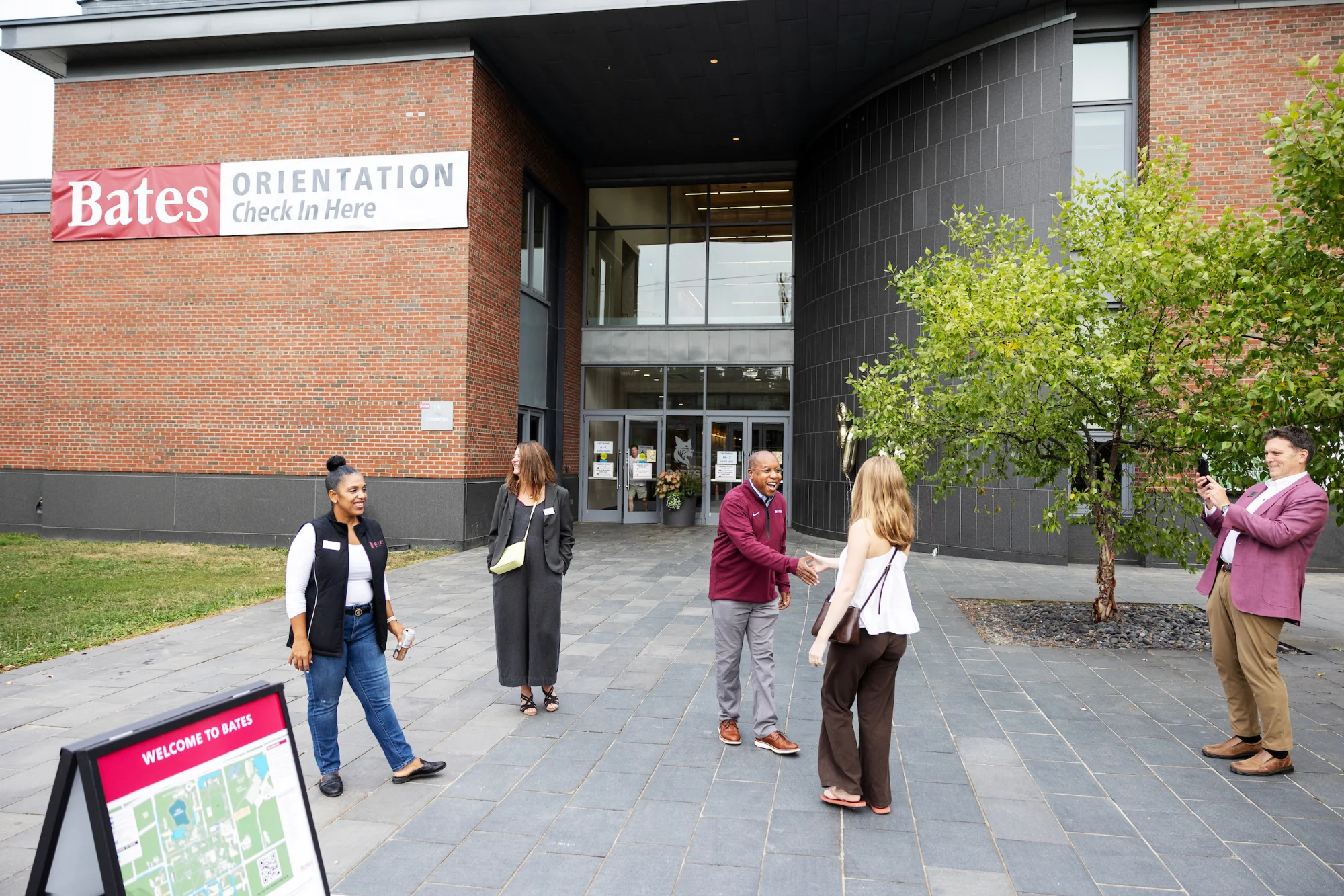 Moments from move-in day at Bates College on August 27, 2026. (Theophil Syslo | Bates College)