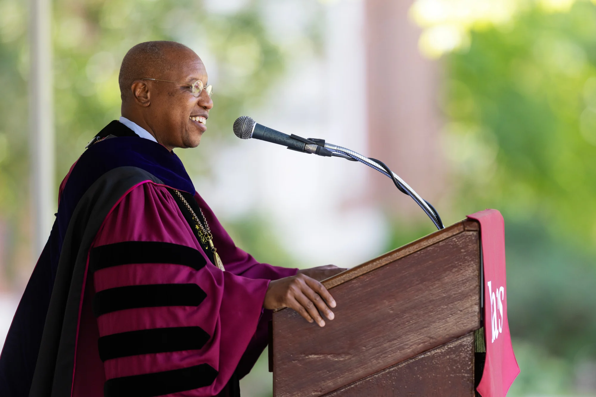 President Jenkins at podium