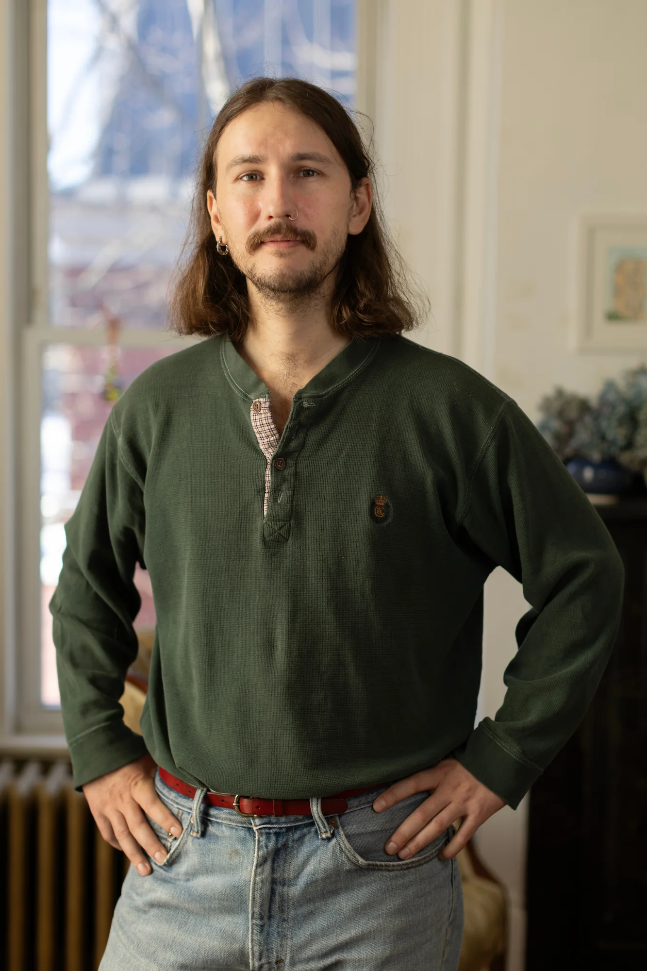 Jack Sapoch '18 of Lighthouse Reports works at 59 Deering St. in Portland, Maine.