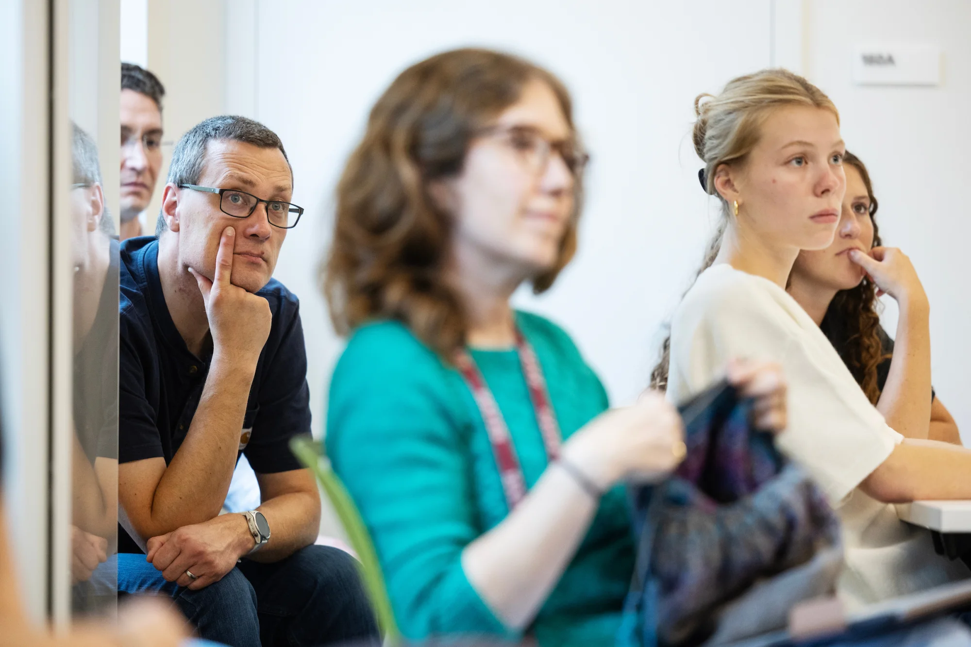Moments from neuroscientist Peter Strick's seminar in Bonney Science Center on September 30, 2026.(Theophil Syslo | Bates College)