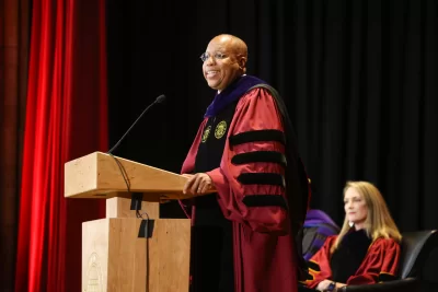 Bates President Garry W. Jenkins awarded honorary degree by Albany Law School