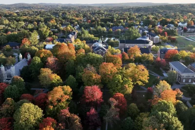 Drone photography operated and captured by Theophil Syslo on October 10, 2024. (Theophil Syslo | Bates College)