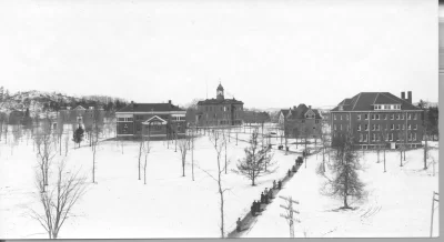 A 1910 view of the Bates College campus