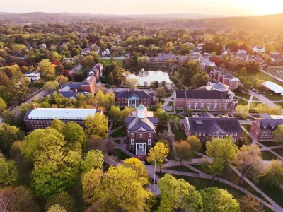 Drone photogrpahy captured on May 19, 2026. (Theophil Syslo | Bates College)