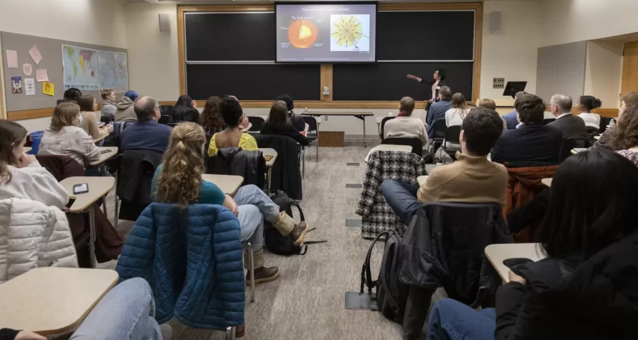 The Mount David Summit 2023 __________
Alecks Diamond-Stanic, Physics, and Brandon Villalta Lopez '25, Kerry O'Brien Award