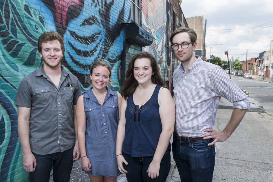 Rebeccah Bassell ’16 and Jane Spardel ’17 interned with core employer Quill Grammar, an education technology start-up founded by Bates graduates Peter Gault ’11 and Ryan Novas ’11.
