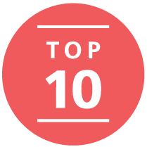 top ten circle icon