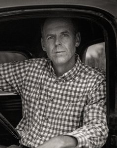 Vergennes, Vermont (September 8, 2012) - Douglas Brooks in his 1947 International pickup truck. Brooks works to rescue traditions and cultures in danger of being lost and/or forgotten. (Photo © 2012 Brett Simison)