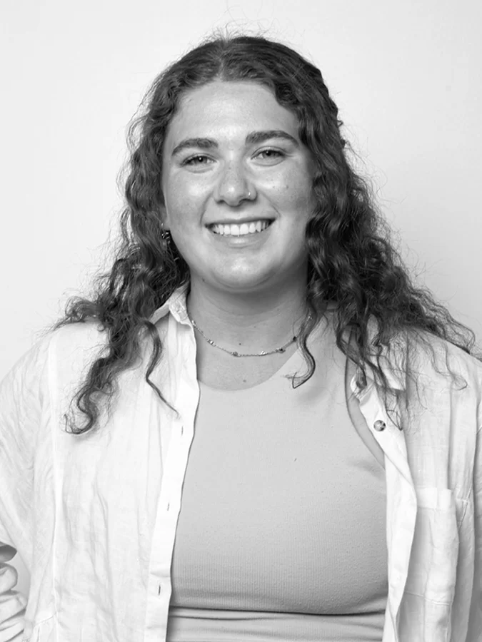 Megan headshot in black and white