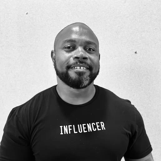 Man with black tshirt