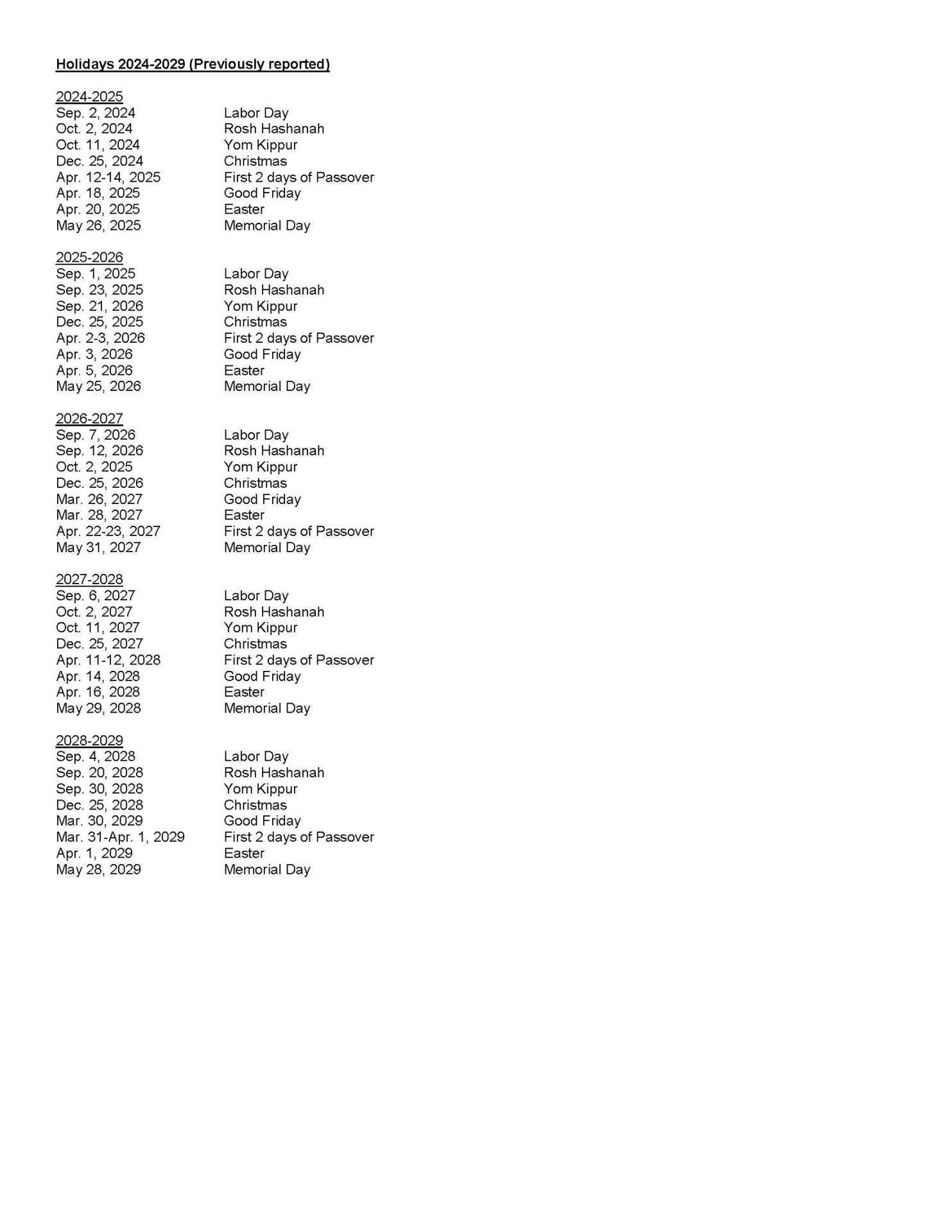 The 6 Year Calendar | Registrar & Academic Systems | Bates College