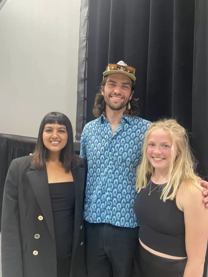 Three Religious Studies majors in this year’s graduating class won the Rev. West Gould Willis Award for work in biblical studies. From left are Khushi Choudhary, Alex Platt, and Alice Cockerham. Alex won the award in 2022 and Khushi and Alice won in 2023.