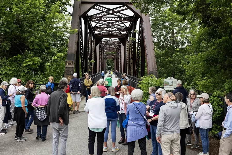 Moments from 50th Reunion Riverwalk during Reunion on June 7, 2024. (Theophil Syslo | Bates College)