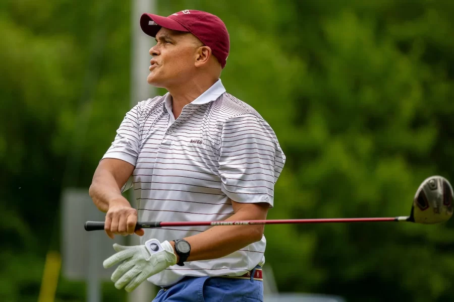 : As part of Reunion 2025, Bates alumni arrive to register, eat in the Club House, and play golf at the Martindale Country Club on 527 Beech Hill Road, in Auburn on June 6, 2025.