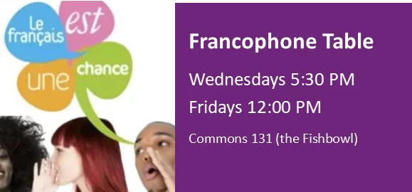 Join your fellow bobcats to practice your French language skills. All levels welcome!