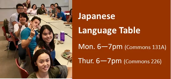 Japanese Language Table Image