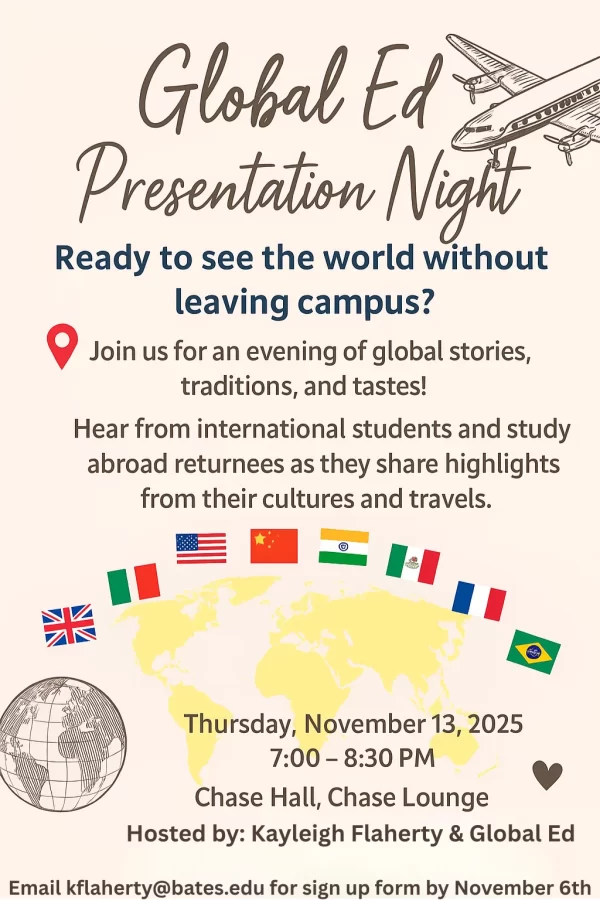 Global Ed Presentation night flyer