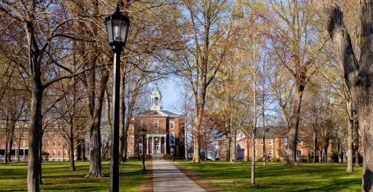 Picture of Hathorn Hall facing the historic quad