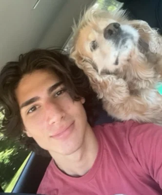 photo of alex with dog