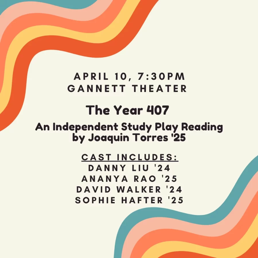An Independent Study Play Reading by Joaquin Torres '25



Cast includes:Danny Liu '24Ananya Rao '25David Walker&hellip;