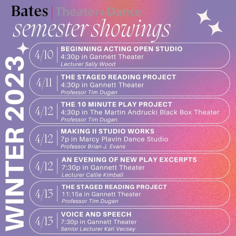 Join us for the Winter 2023 semester Theater & Dance class showings! 



April 10, 4:30pm&hellip;