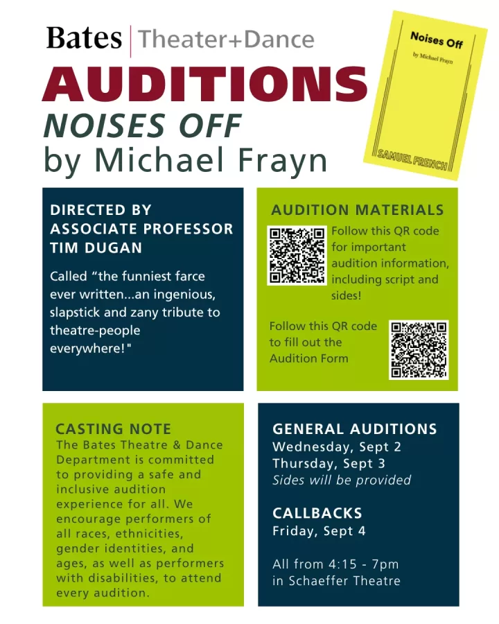 Faculty Directed Production by Associate Professor Tim Dugan



CASTING NOTE



The Bates Theatre & Dance Department is&hellip;