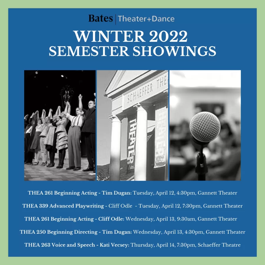 Students from the Department of Theater and Dance present the work they've done this semester.
THEA…