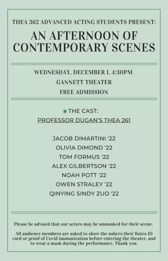 THE CAST:Professor Dugan’s THEA 362



JACOB DIMARTINI ‘22OLIVIA DIMOND ‘22TOM FORMUS ‘22ALEX GILBERTSON ‘22NOAH POTT ‘22  OWEN&hellip;