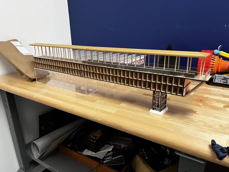 Laser cut hotel model