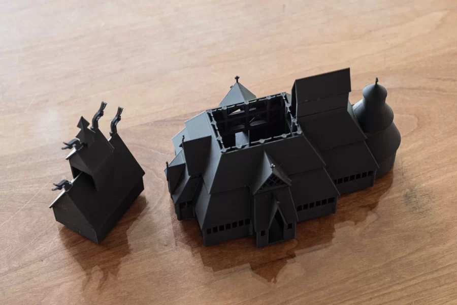 3D model of a Norwegian Stave Church