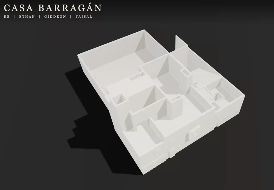 3D render of Casa Barragán