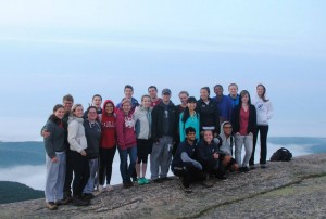 Group hike to see sunrise on Cadillac